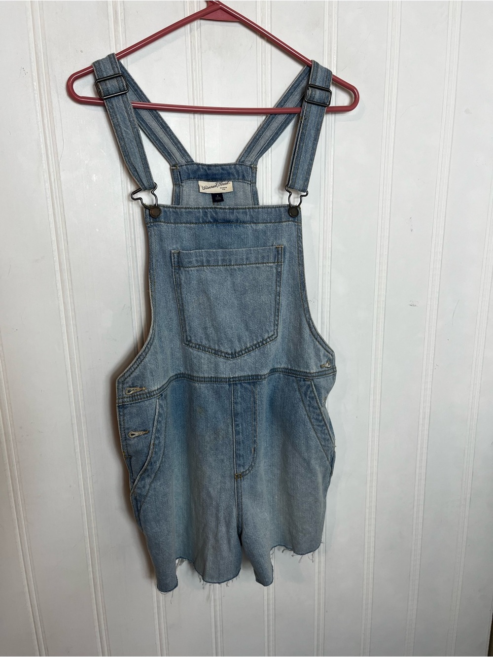 Universal Thread Light Wash Denim Overalls